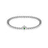 Mai | Smaragd-Geburtsstein | Silber | Kristall-Herz-Armband